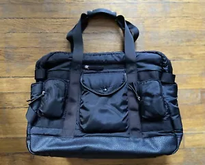 TOMMY BAHAMA Black Weekender Bag w/Pass-Through Strap - Picture 1 of 13