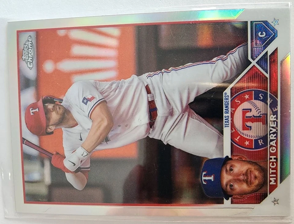 2023 Topps Chrome Update Mitch Garver Texas Rangers #USC67 - Image 1 of 2