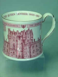 1980 Coalport REINA ELIZABETH THE REINA MADRE taza 80 años edición limitada de 2500 - Imagen 1 de 4
