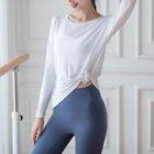 Damen Yoga Top Lang Arm SPORTS T-Shirt Bluse Schnelltrocknend Fitness Activewear