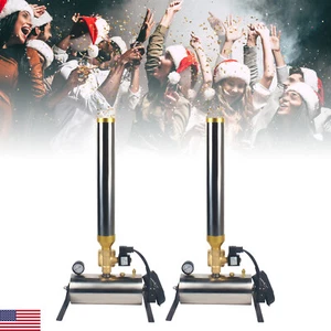 2Pcs Shot Streamer Launcher Confetti Machine Remote Wedding Party Stage 110V New - Picture 1 of 20