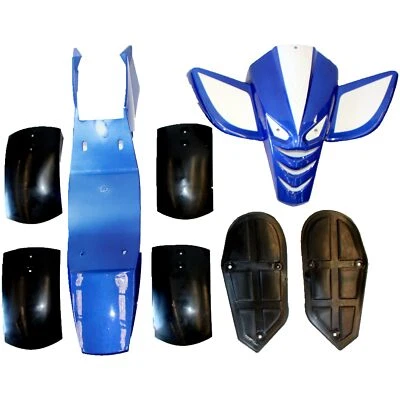 BLUE Plastics Fairing Guards Mud Guard Foot Rest 49cc Mini Quad Dirt Bike ATV - Image 1 of 4