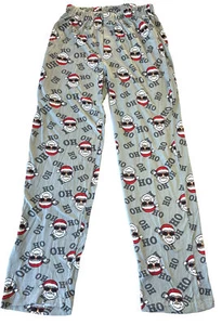 Joe Boxer Christmas Santa Ho Ho Print Men's Small Pajama Pants Gray Stretch Band - Picture 1 of 7