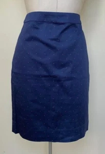 J. Crew Navy Red Polka Dot 6 'The Pencil Skirt' NWT Factory - Picture 1 of 8