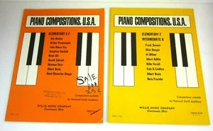 Piano Compositions, USA Elementary E-F and F Intermediate A Willis 1977 - Picture 1 of 6