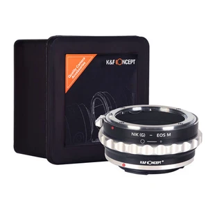 K&F Concept adapter for Nikon G mount lens to Canon EOS M camera M1 M2 M3 M5 M6 - Picture 1 of 7