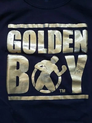 Camiseta de boxeo Golden Boy para hombre (negra/dorada) talla grande Foto 1 de 3
