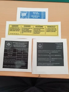 Aufkleber Sticker 4er Set für Renault 19 R19 Baccarat - Bild 1 von 3