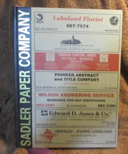 Vintage 1993 Polks Muskogee Oklahoma City Telephone Directory Phone Book - Picture 1 of 5