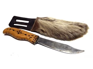 VINTAGE SIGNIERTES JAGDMESSER PUUKKO 100% HANDMADE WIKUS-HSS Klinge - Bild 1 von 9