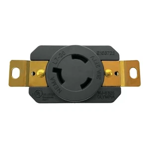 NEMA L7-20R Ricevitore di bloccaggio messa a terra 20A 277V AC 2 poli 3 fili elencati UL - Foto 1 di 5