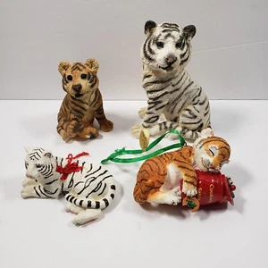 Criterios de piedra de tigre blanco y tigre naranja y 2 tigres de Navidad - VER FOTOS - Imagen 1 de 12