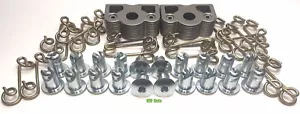 7/16" Steel Dzus Button Fastener / Springs / Tab Plate / 100 PCS Polaris RZR KIT - Bild 1 von 5
