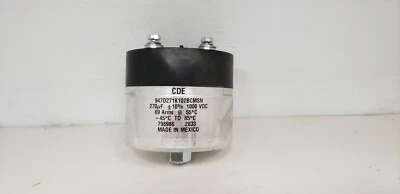 CDE 9470271K102BCMSN CONDENSADOR ALTA DENSIDAD ENERGÉTICA, 270uF 1000VDC, -45°C A 85°C Foto 1 de 4