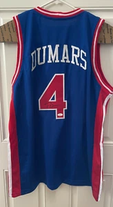 JOE DUMARS Detroit Pistons 2x Champion Autographed Signed Jersey Blue JSA - Picture 1 of 4