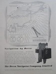 2/1946 PUB DECCA NAVIGATOR NAVIGATIONAL SYSTEM DECOMETER ORIGINAL AD - Imagen 1 de 1