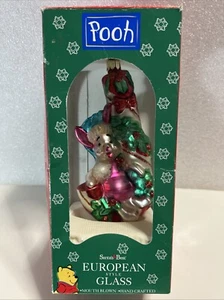 Santas Best Disney Piglet European Style Blown Glass Christmas Ornament 6” - Picture 1 of 7