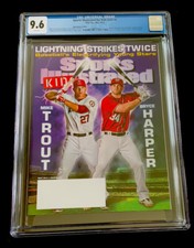 MIKE TROUT RARE HARPER SPORT ILLUSTRATED FOR KIDS COVER ROOKIE 2013 CGC 9.6