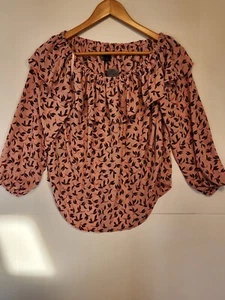 Top para mujer Ann Taylor Petite rosa fuera del hombro XS P - Imagen 1 de 7