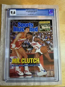 Isiah Thomas 1st Pro Sports Illustrated CGC 9.6 Newsstand may 18, 1987 top pop - Picture 1 of 1