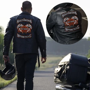 Embroidered Orange Double Eagle Embroidery  Iron on /Sew Patch - Picture 1 of 2