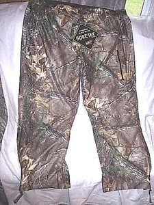 Men 2X Goretex Pants Camo Rain Pants Waterproof Camo Hunting Pants Realtree $190 - Picture 1 of 10