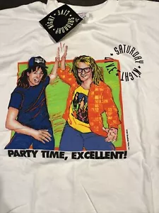 NWT RARE Vintage 1991 Wayne’s World XL Gurney Saturday Night Live Official Tee - Picture 1 of 14