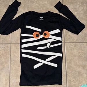 boys GYMBOREE HALLOWEEN PAJAMA TOP SHIRT NEW size 5T MUMMY EYEBALLS - Picture 1 of 4