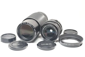 Lot of 2 Minolta New MD Zoom 24-35mm F/3.5 + 70-210mm F/4 Lens From Japan - Picture 1 of 16