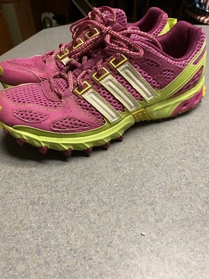 Adidas Kanadia TR 4 Mujer Rosa y Verde Neón Correr Entrenamiento Tenis talla 8 Foto 1 de 4
