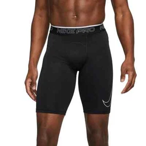 Nike Pro Dri Fit Long Stretch Training Shorts Size S Mens Black DD1911 010 NWT - Picture 1 of 5