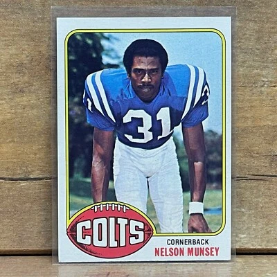 1976 Topps Football Card #153 Nelson Munsey Baltimore Colts - Image 1 of 2