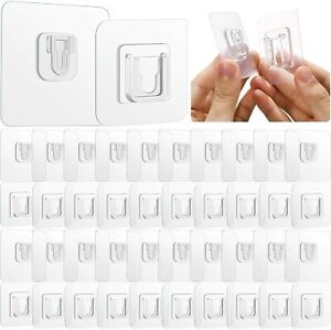 Pufai Smart Hook Double Sided Adhesive Wall Hooks 5 Set 10 Pieces