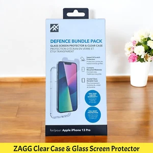 Official Genuine Original ZAGG (iPhone 13 Pro) Clear Case Screen Protector Cover - Picture 1 of 9