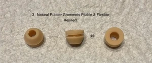 AKAI AP-003 TURNTABLE RUBBER PAD Motor Grommets SET OF 3 - Picture 1 of 1