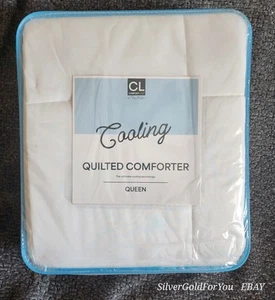 Amy Miller ComfortLab Cooling Quilted Comforter Queen 86" x 86" 100% Polyester - Picture 1 of 5