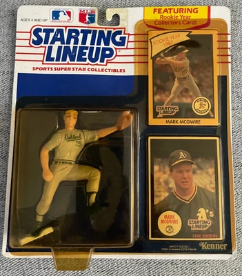 1990 Starting Lineup MARK MCGWIRE Oakland A's Figure & Rookie Card - Image 1 of 2