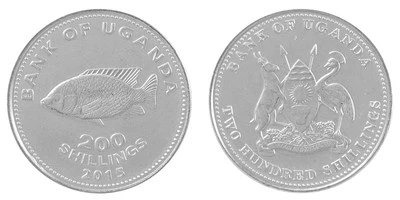 Uganda 200 Shillings, 2015, KM #68a, Mint - Image 1 of 3