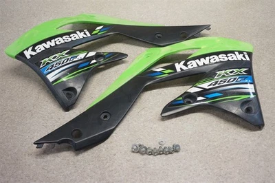 2013 13 Kawasaki KX450F KX450 KX 450 OEM Tank Shrouds Plastics Graphics - Image 1 of 4