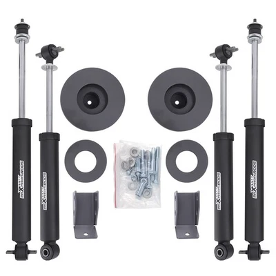 Kit de elevación de 2" con amortiguador para Jeep Wrangler TJ Unlimited 4x4 2004-2006 pintado plateado Foto 1 de 4