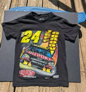 Vintage Youth Unisex Size Small 5/6 Jeff Gordon Nascar Print Shirt - Picture 1 of 3