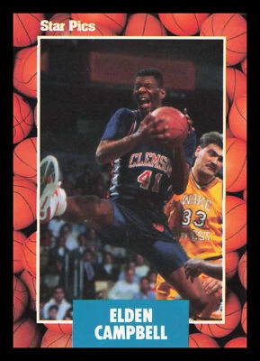 Elden Campbell #35 1990 Star Pics Clemson Tigers Basketball - Image 1 of 2