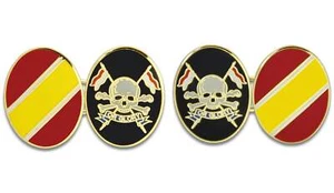 Gemelos esmaltados dorados de The Royal Lancers - Imagen 1 de 1