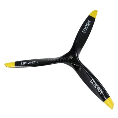 3 Bladed 10x8 Engine Power Wood Propeller Black for Nitro Gasoline RC Airplane - Image 1 of 4
