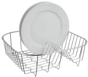 Estante de platos cuadrado fregadero de cocina cubiertos utensilio soporte tienda de secado croma - Imagen 1 de 1