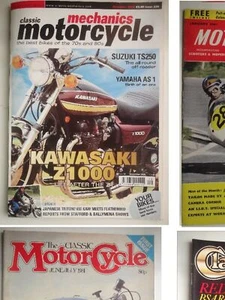 CLASSIC BIKE, MOTORCYCLE, MECHANICS, MOTORCYCLIST MAGAZINES - DROP DOWN MENU - Picture 1 of 18