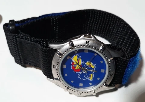 UNIVERSITY OF KANSAS JAYHAWKS  WATCH & KEY FOB SET Cover