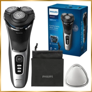 RASOIO ELETTRICO BARBA UOMO PHILIPS S3241/12 SERIES 3000 RICARICABILE 3 LAME - Foto 1 di 8