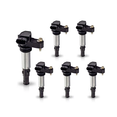 6X Bobina de encendido para 2006-2009 Saab 9-3 2005-2007 Cadillac CTS V6 2,8 L UF375 Foto 1 de 4