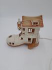 Vintage Shelf Pottery Halifax Boot House Cottage Table Lamp Nightlight - Working